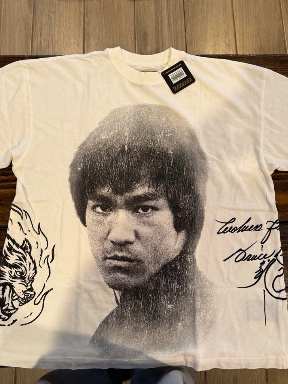 Bruce Lee x Darc Sport limited edition cream  graphic tee